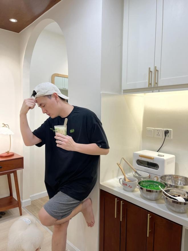 Kiên Hoàng làm chè sương sa hạt lựu 1