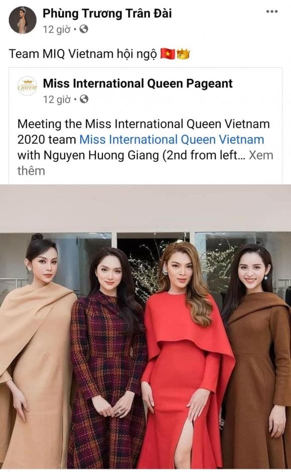 hương giang, miss international queen, trân đài, mỹ kỳ, tường vi, matt liu, sao việt