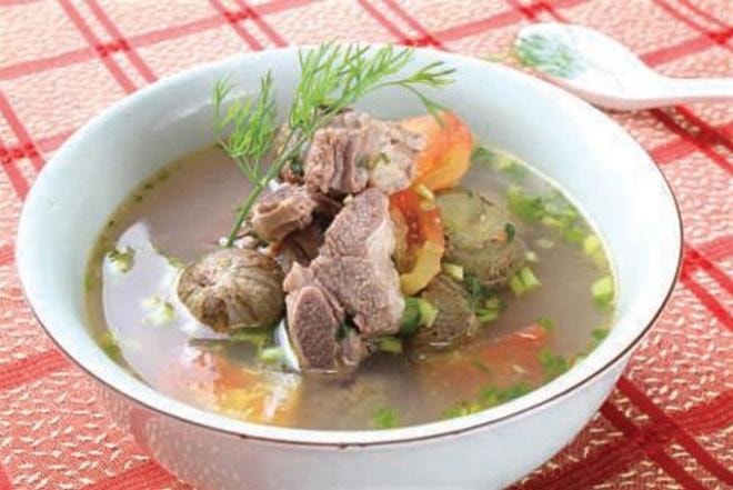 canh sườn nấu sấu 3