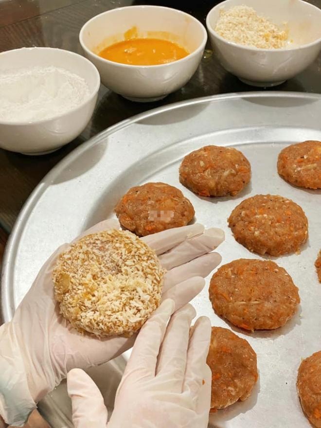 bánh gà chiên xù nhân phô mai  0