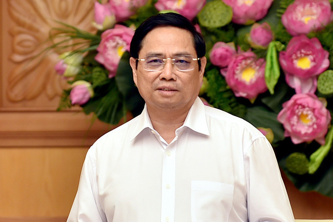Thủ tướng Phạm Minh Chính phát biểu tại buổi gặp mặt các nhà khoa học trong lĩnh vực y tế, chiều 1/9. Ảnh: Nhật Bắc