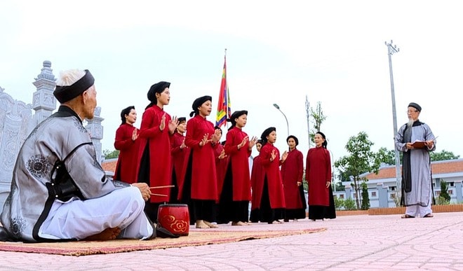 Hát xoan Phú Thọ được UNESCO ghi danh là Di sản văn hóa phi vật thể đại diện của nhân loại.(Ảnh: Internet)