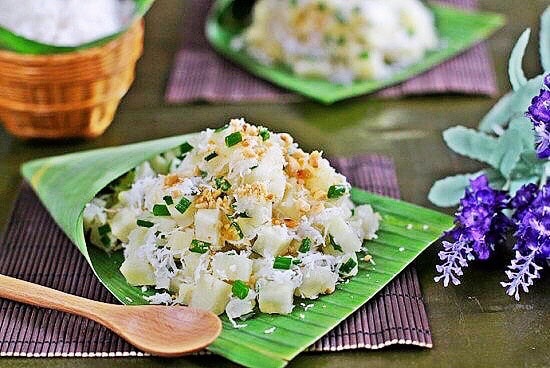 Món xôi được làm từ những nguyên liệu đơn giản nhưng lại chứa nhiều chất dinh dưỡng. (Ảnh: Internet)