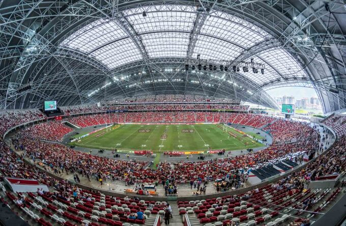 Sân vận động quốc gia Singapore, nơi sẽ tổ chức các trận đấu của bảng A và các lượt trận bán kết, chung kết AFF Cup 2020.