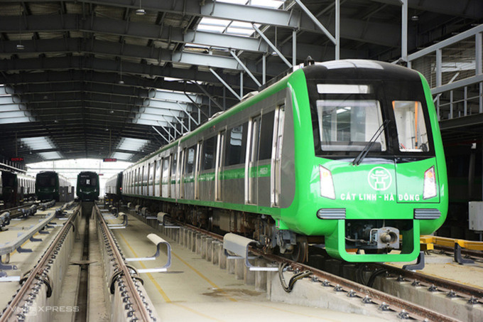 Dự án đường sắt đô thị Cát Linh - Hà Đông đã vận hành thử nhà ga từ tháng 3/2019. Ảnh:Giang Huy