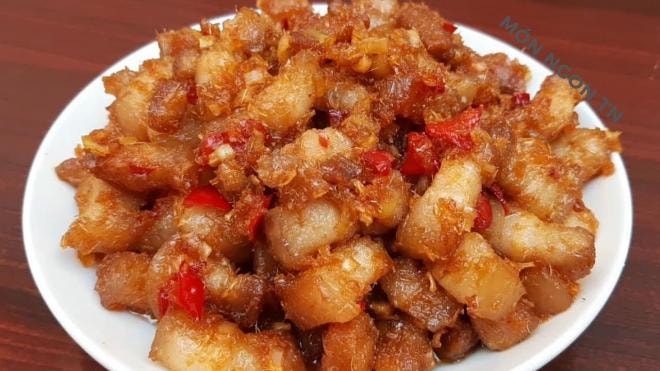 Thịt ba chỉ chiên sả ớt 5