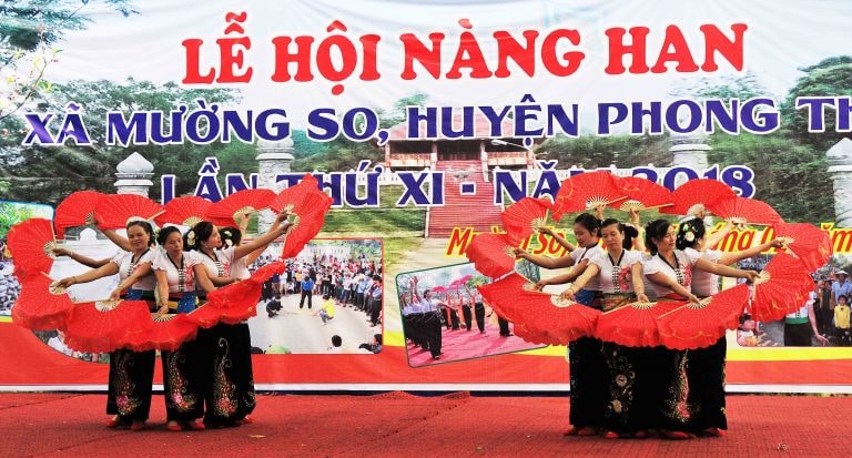 Lễ hội Nàng Han tôn vinh nữ anh hùng có công đánh đuổi giặc ngoại xâm của đồng bào Thái trắng. (Ảnh: Internet)