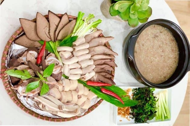 nấu lẩu cháo lòng  0