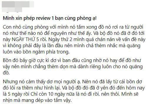 bạn cùng phòng ở bẩn  4