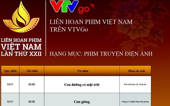 Liên hoan phim Việt Nam lần thứ XXII: Gần 70 bộ phim được chiếu trực tuyến trên VTVGO