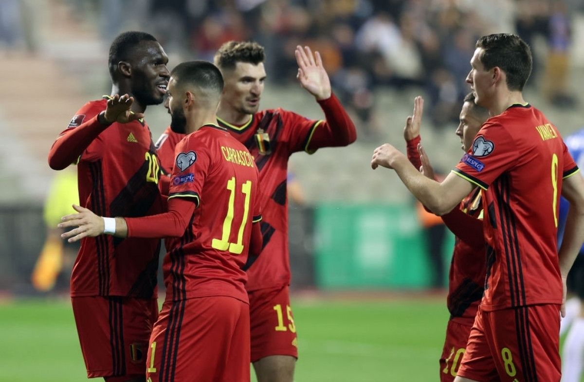 6. Bỉ - ĐT Bỉ chính thức nhất bảng E vòng loại World Cup 2022 khu vực châu Âu sau trận thắng Estonia 3-1 đêm 13/11.