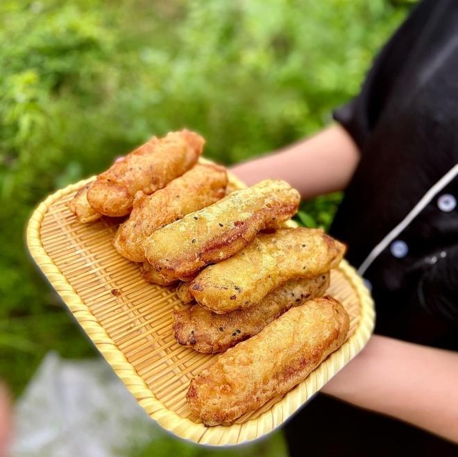 cách làm bánh chuối chiên  0
