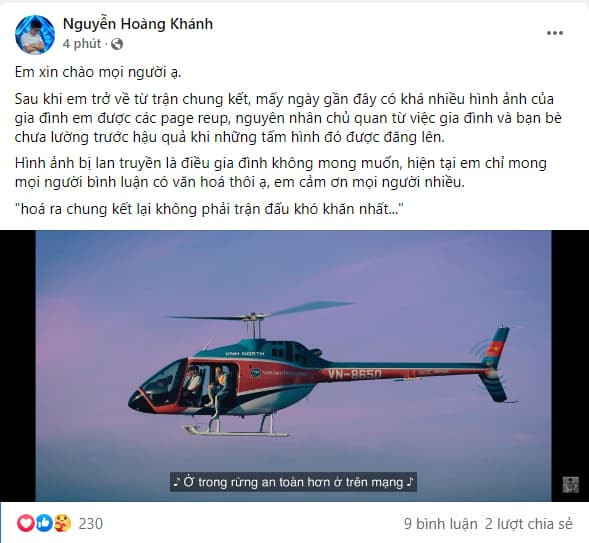 Quán quân hoàng khánh  1
