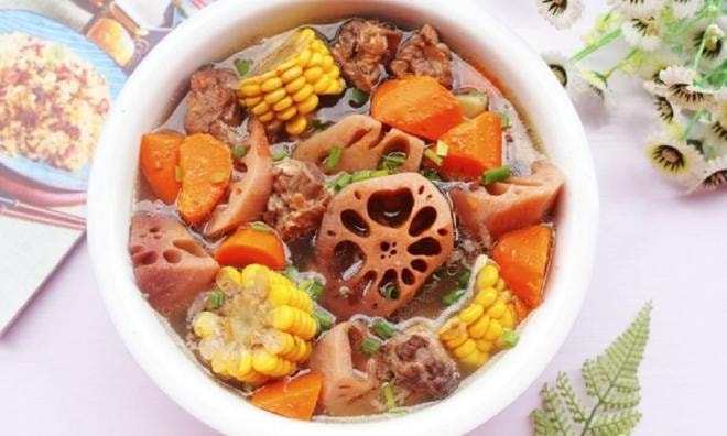  canh sườn non củ sen 14