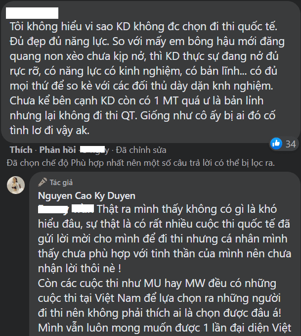 Bị đặt câu hỏi 'vì sao không thi quốc tế', Hoa hậu Kỳ Duyên đáp trả thế nào? 2