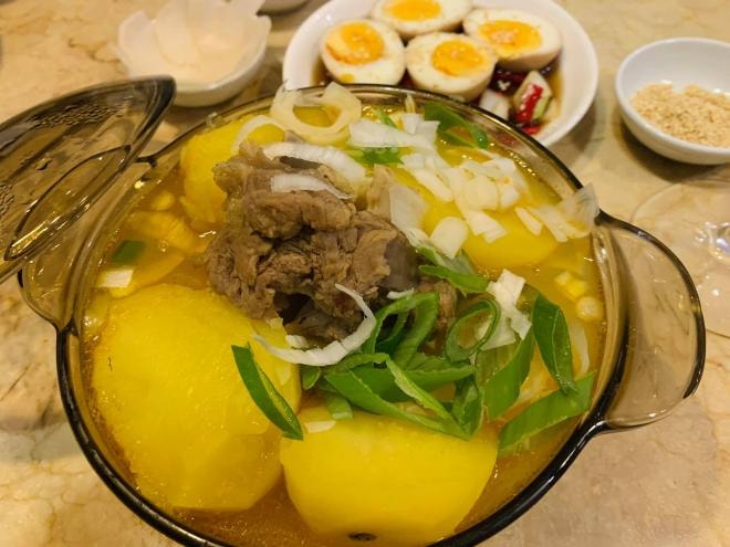 cách nấu canh xương khoai tây  3