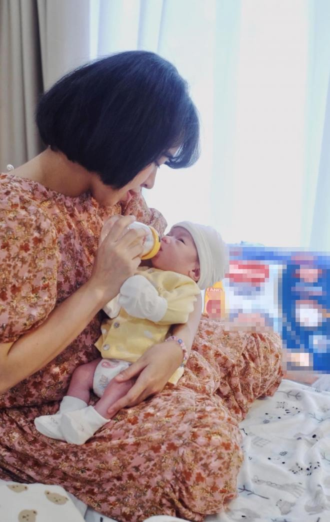 em gái Diệp Chi sau sinh  2