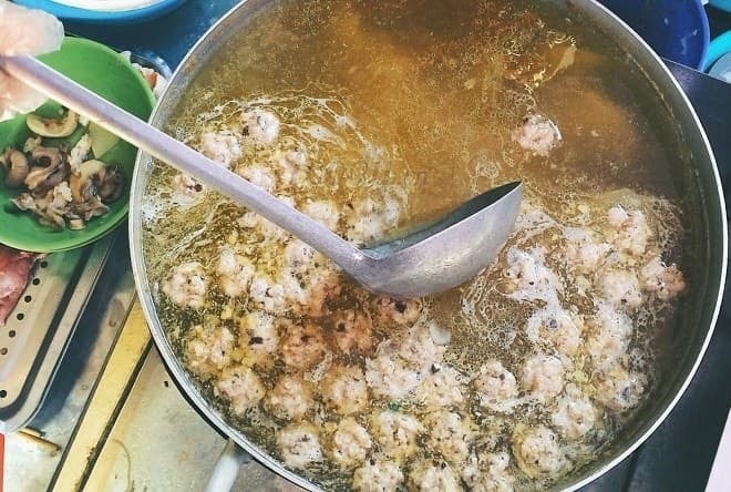 cách làm bún mọc  0