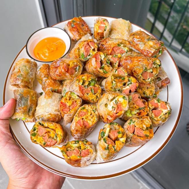 bánh tráng chiên  0