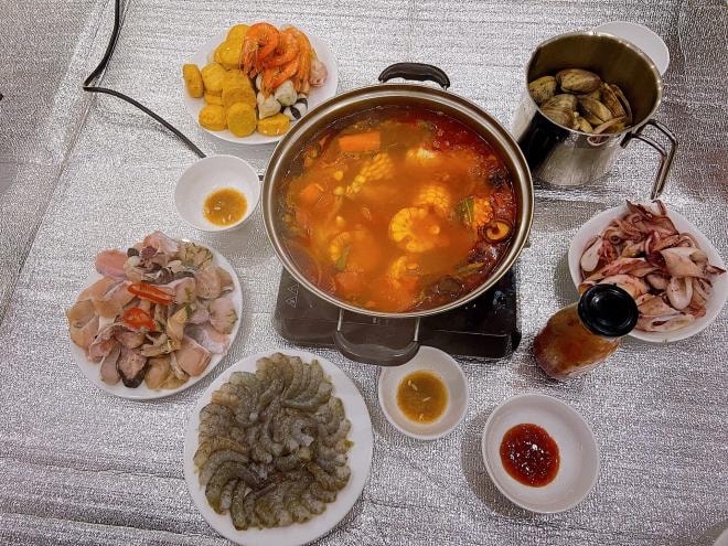 cách nấu lẩu hải sản  1