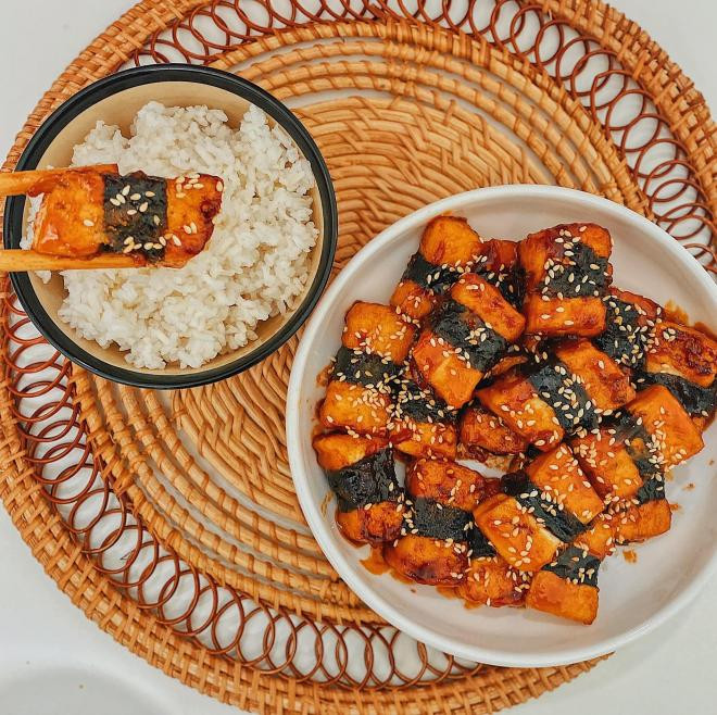 đậu phụ cuộn rong biển  2