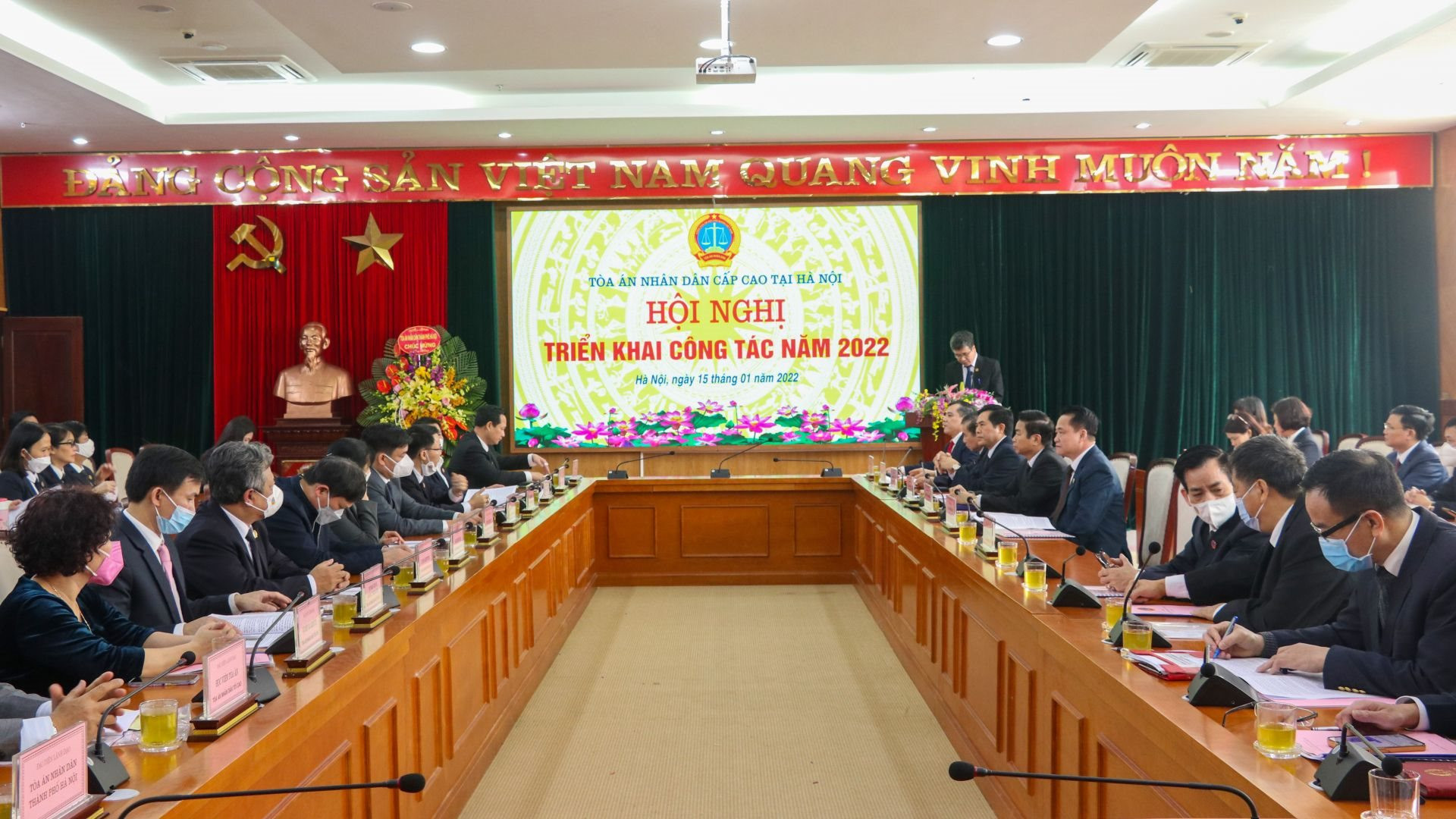 TAND cấp cao tại Hà Nội triển khai công tác Toà án năm 2022