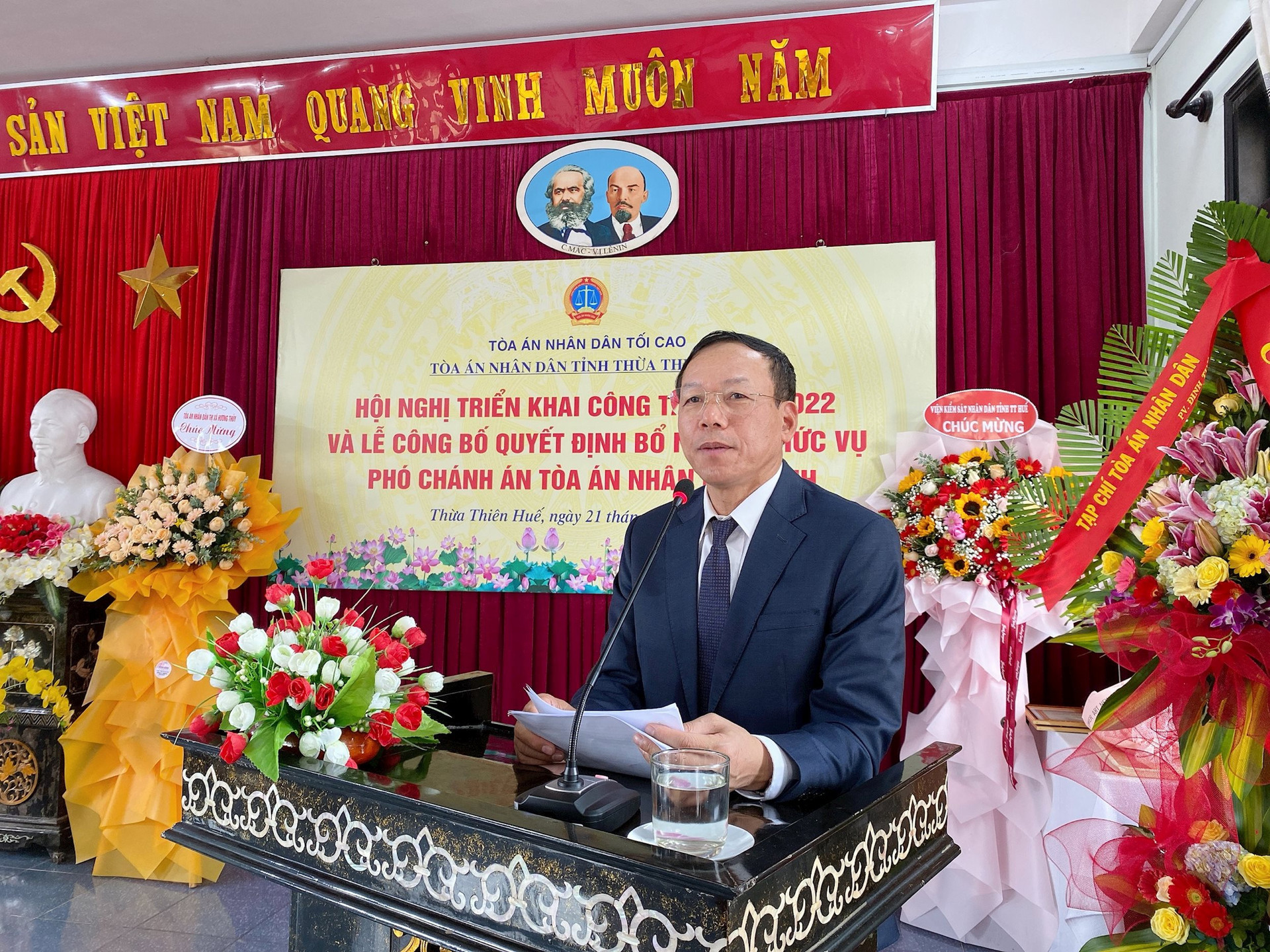 TAND tỉnh Thừa Thiên Huế tổ chức Hội nghị triển khai công tác Tòa án năm 2022