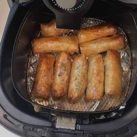nem rán bằng nồi chiên không dầu  0