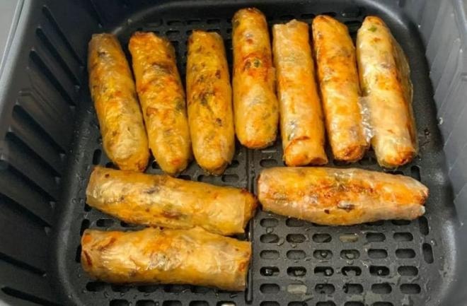 nem rán bằng nồi chiên không dầu  0