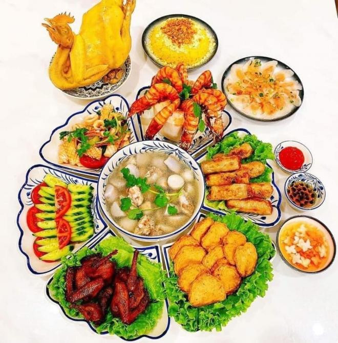 mâm cỗ cúng tất niên 2 mâm cỗ cúng tất niên 2