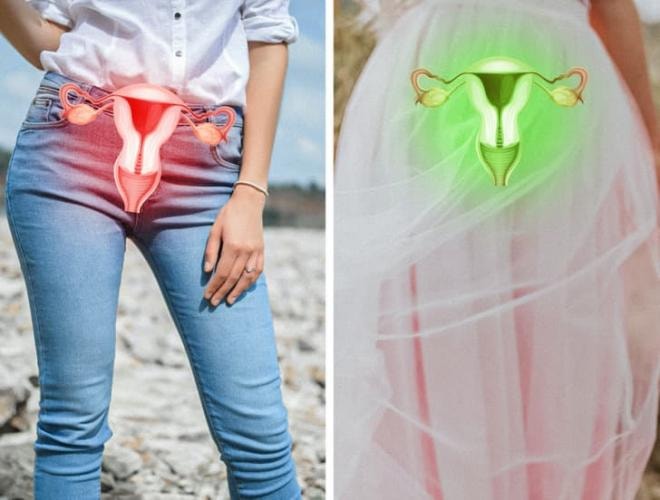 hậu quả của việc mặc quần jeans 