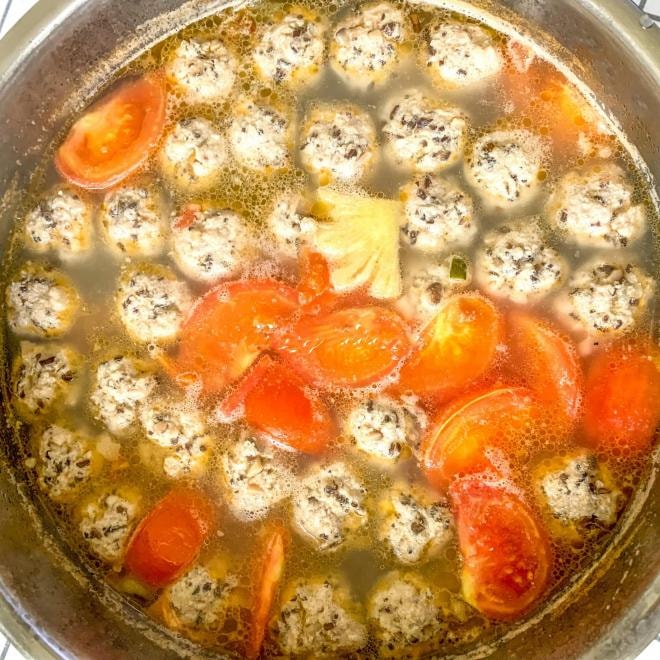 bún mọc sườn chua  0