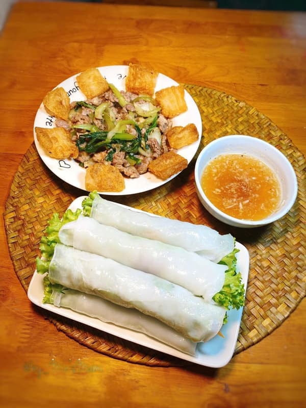 cách làm bánh phở cuốn tại nhà   0