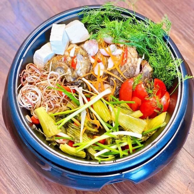 lẩu cá chép om dưa  0