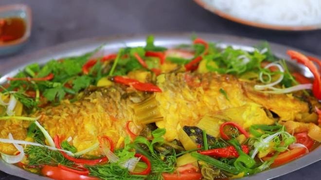 lẩu cá chép om dưa  0