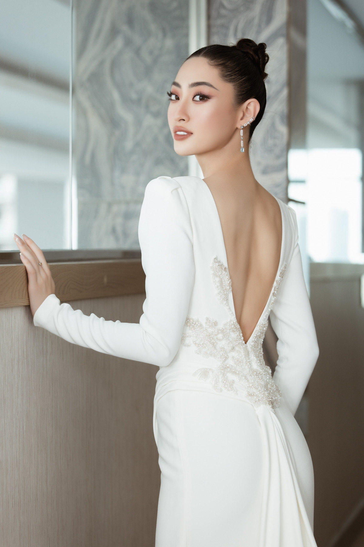Không chỉ đồng hành với Miss World Vietnam 2022 với vai trò đương kim Hoa hậu mà Lương Thùy Linh cũng nắm giữ vai trò giám khảo để chọn ra người kế nhiệm năm nay./.