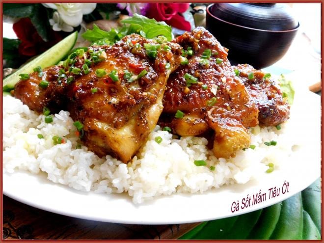 đùi gà sốt tiêu đen 0
