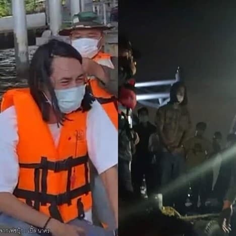 Nghẹn ngào cảnh trục vớt nữ diễn viên 'Chiếc lá cuốn bay' sau gần 2 ngày tìm kiếm, bạn trai cô bật khóc trước thi thể người yêu 11
