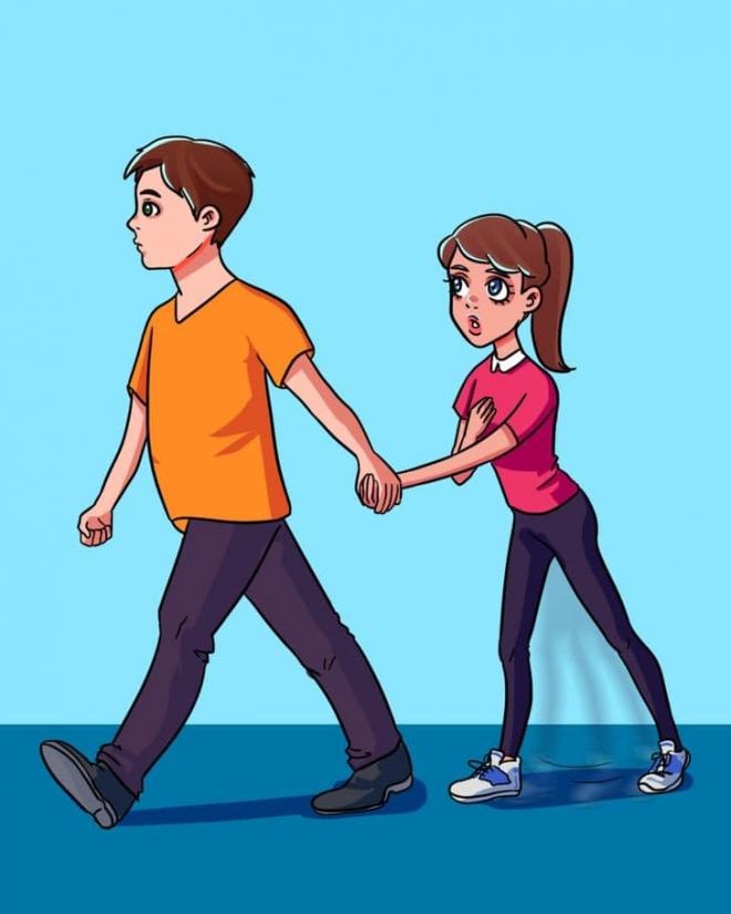 phụ nữ cắn môi  7