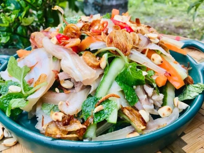 cách làm nộm tai heo  0