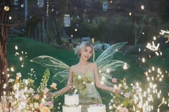 Angelababy mừng tuổi 33, mái tóc vàng nâng tầm visual ngút ngàn, thần thái tiên tử kinh diễm 2