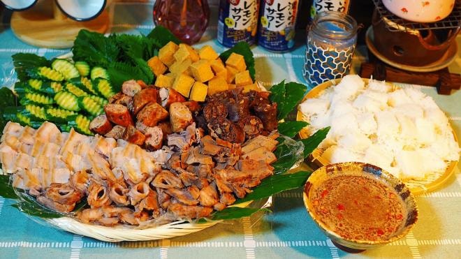 mẹt bún đậu mắm tôm thơm ngon 1