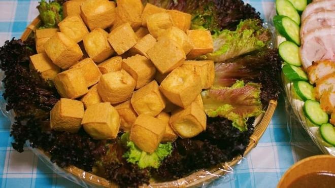 mẹt bún đậu mắm tôm thơm ngon 0