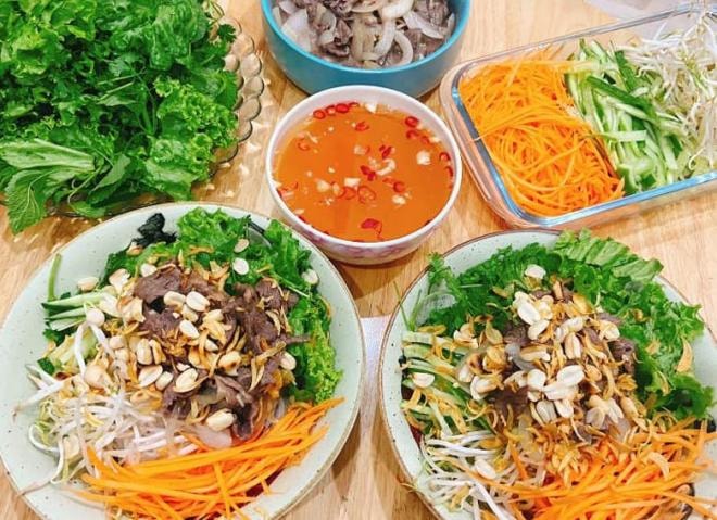bún bò trộn Nam Bộ 2
