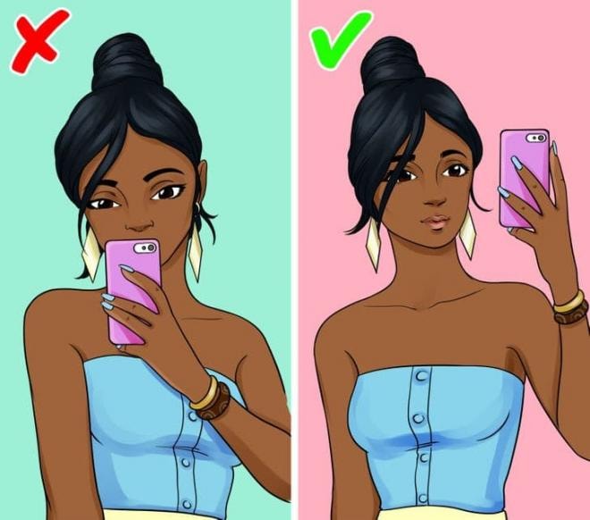 cách chụp ảnh selfie 2