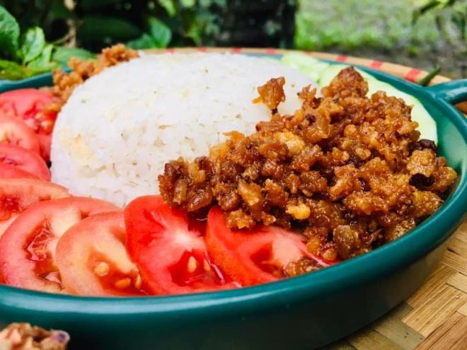 thịt chưng mắm tép 1