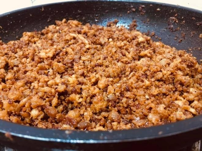 thịt chưng mắm tép 0