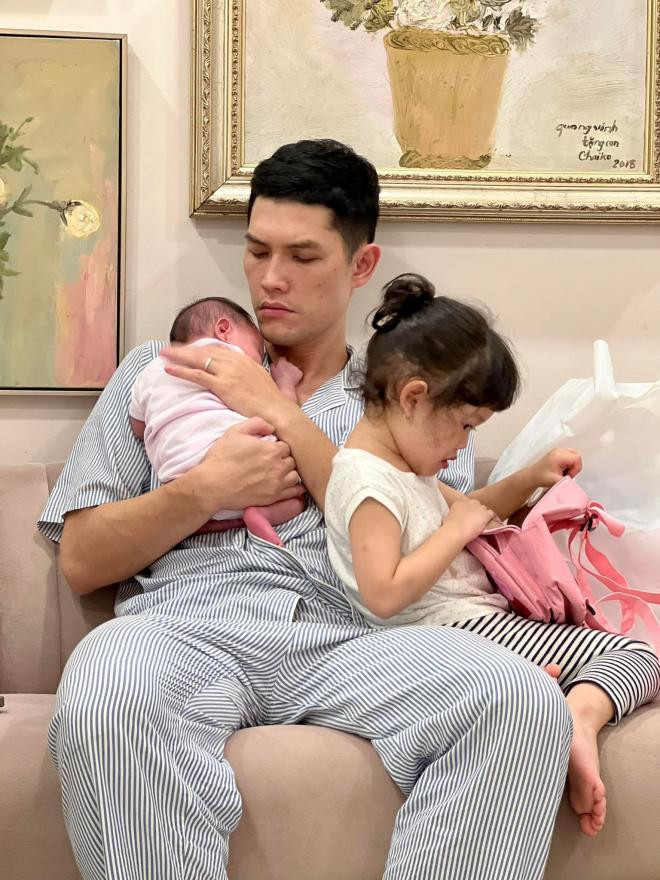 em gái quang vinh sau sinh  2