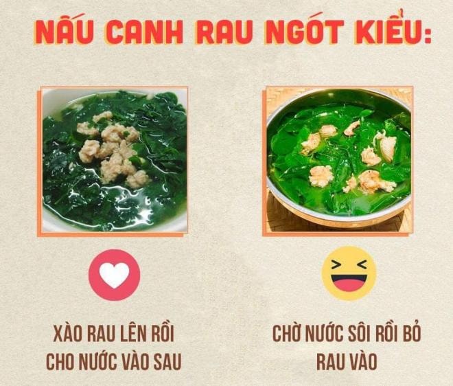 cách nấu canh rau ngót 2 cách nấu canh rau ngót 2