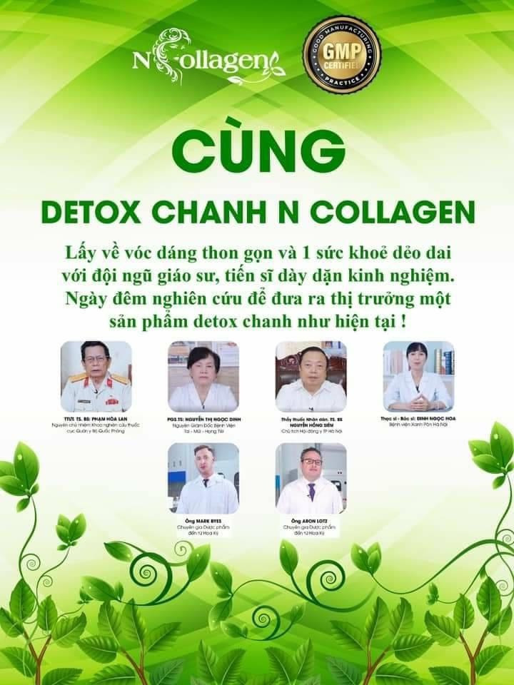Detox chanh N-Collagen được nghiên cứu và phát triển bởi hệ thống chuyên gia có trình độ chuyên môn cao.